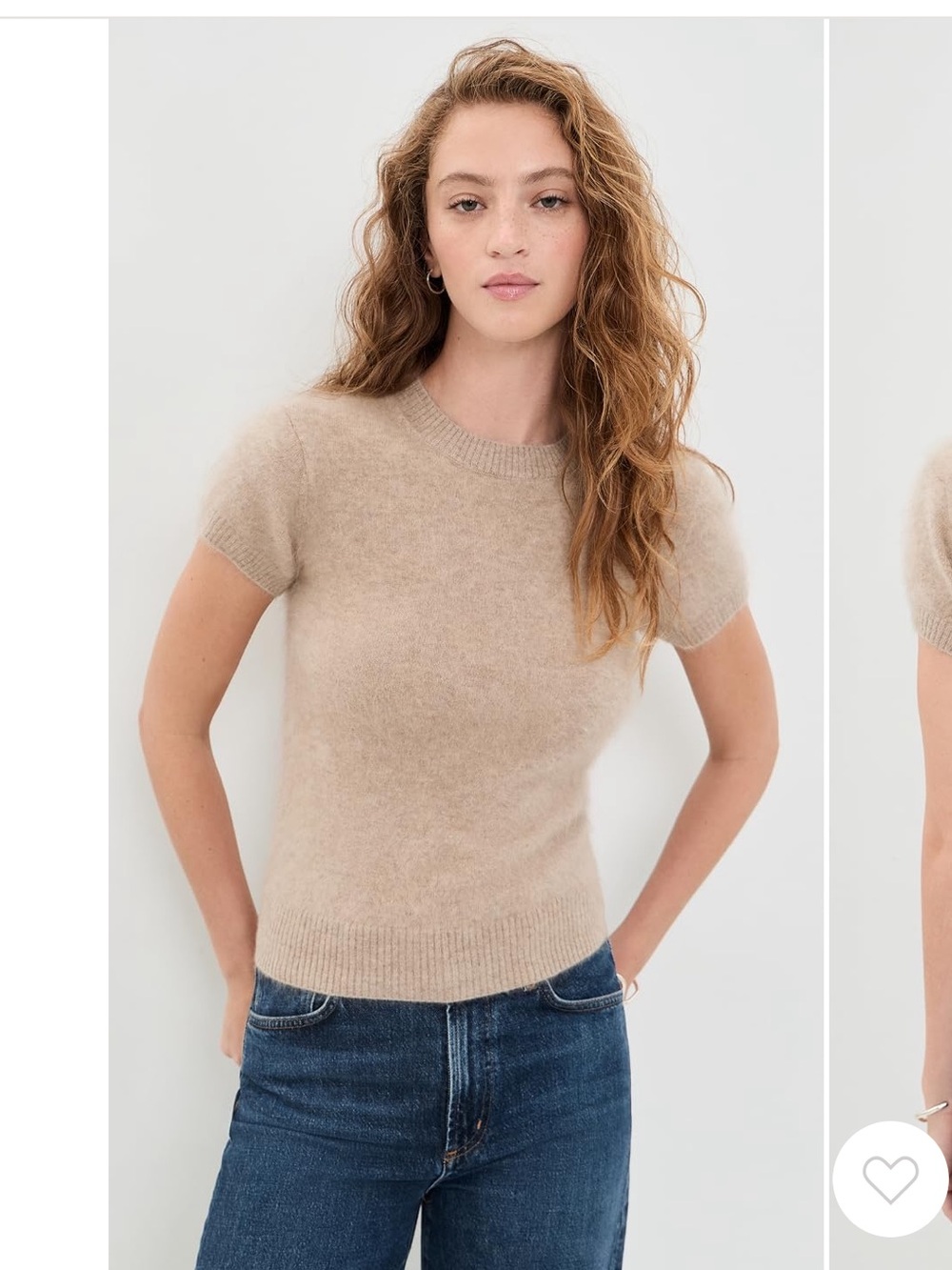 Reformation darcy brushed cashmere pullover